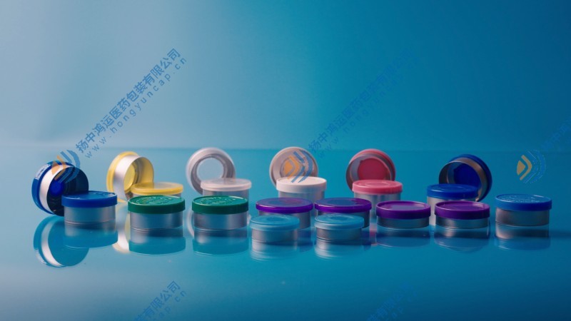 Aluminum plastic composite cap for infusion bottles